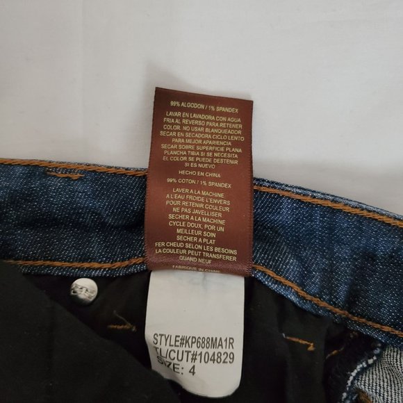 KUT From The Kloth Women's Mid Rise Straight Leg Cuff Cropped Denim Jeans Size 4 - Picture 8 of 14